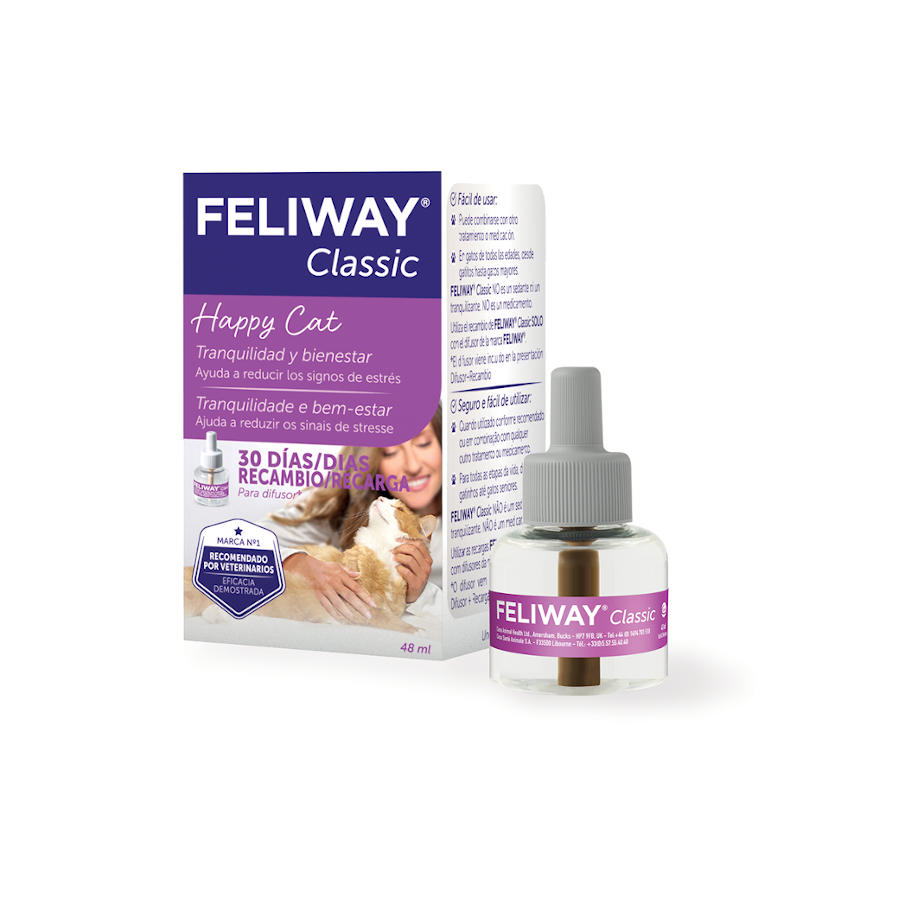 Feliway Classic Difusor y/o Recambio Tranquilizante para gatos