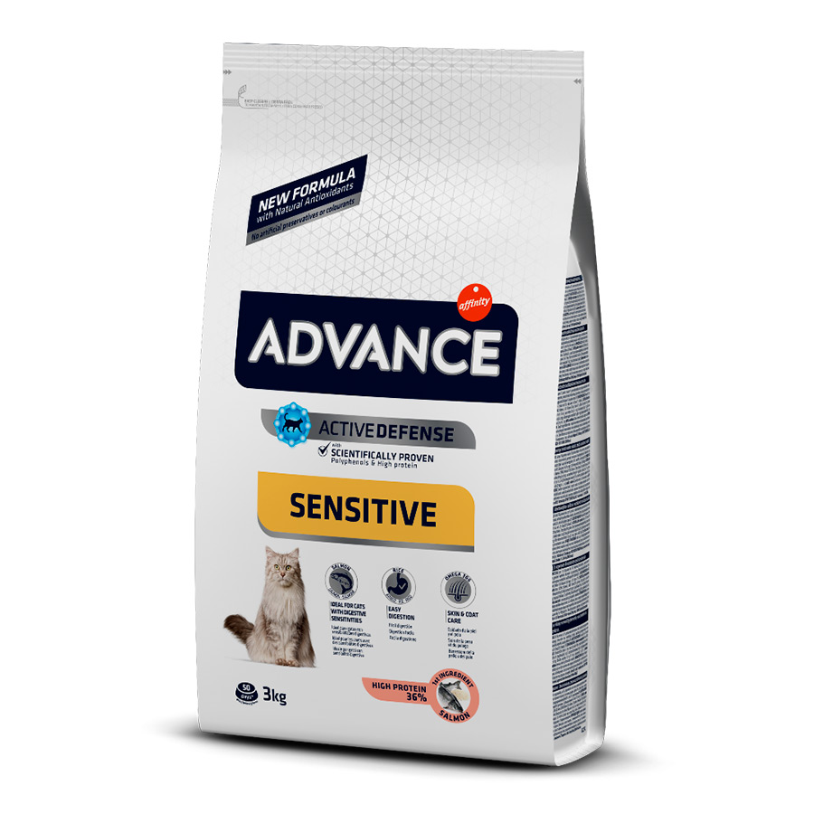 Affinity Advance Sensitive Adult Salmón y Arroz pienso para gatos, , large image number null