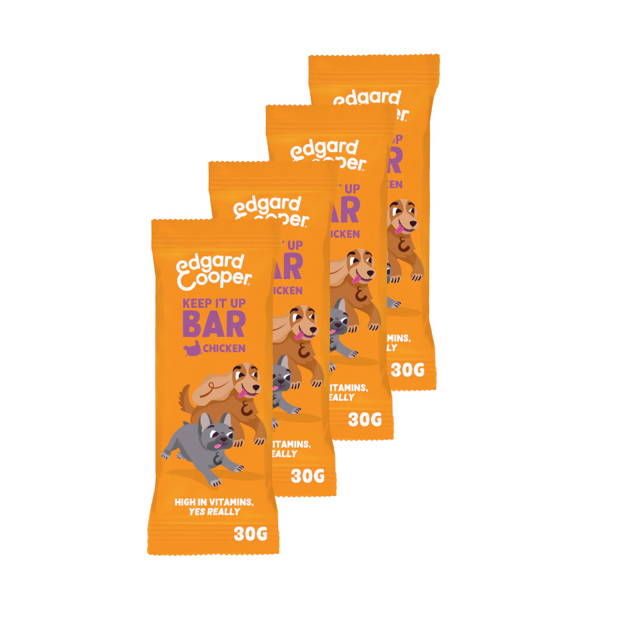 4 barritas Edgard & Cooper Barritas de Pollo snack para perros ¡Pack ahorro!