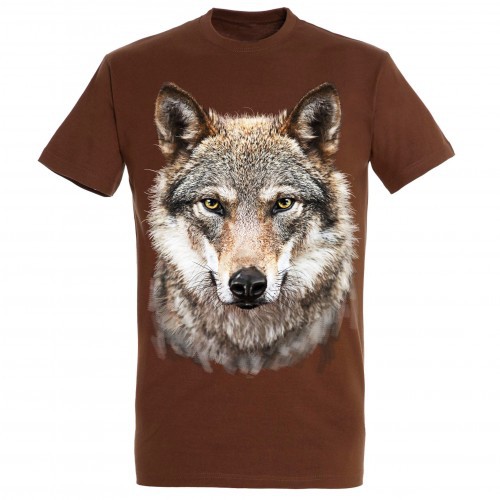 Camiseta Ralf Nature lobo color marrón, , large image number null