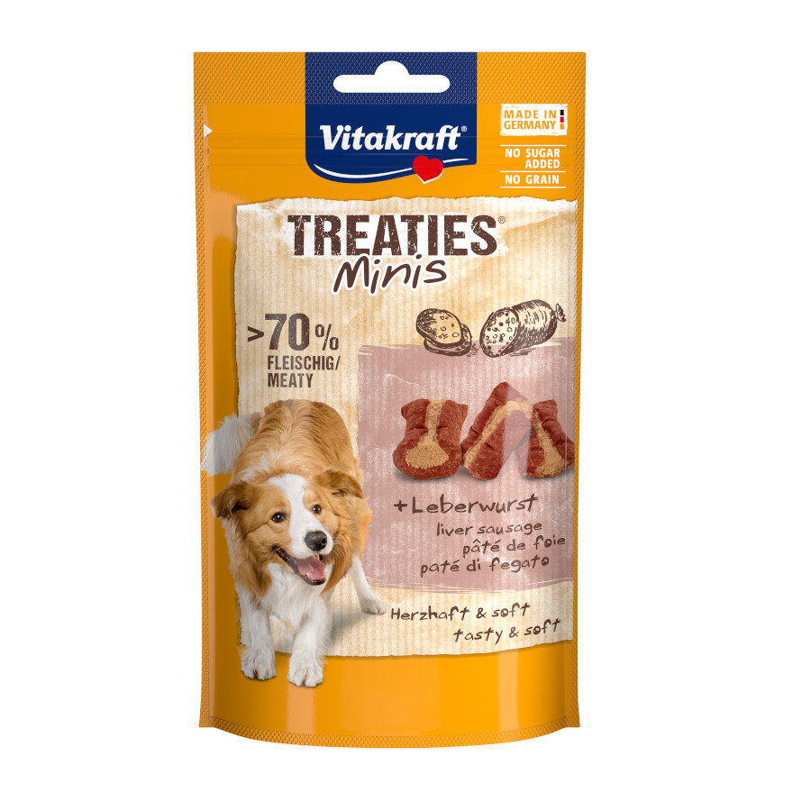 2 bolsitas x 48 g Vitakraft Treaties Mini Paté Bocaditos para perros ¡Pack Ahorro!