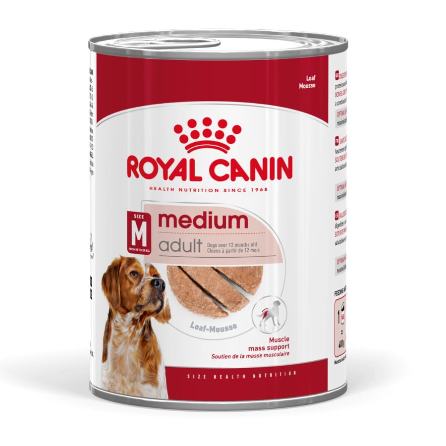 48 latas x 410 g Royal Canin Medium Adult Paté lata para perros ¡Pack ahorro!