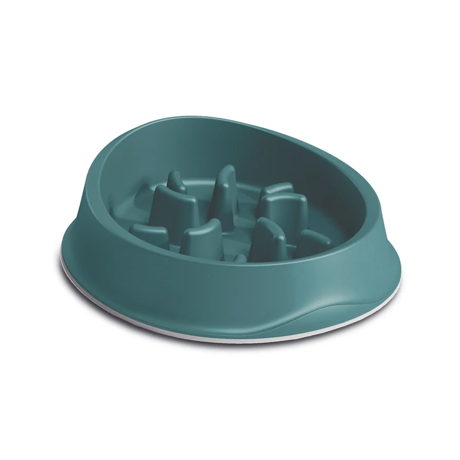 Stefanplast Comedero antivoracidad verde para perros