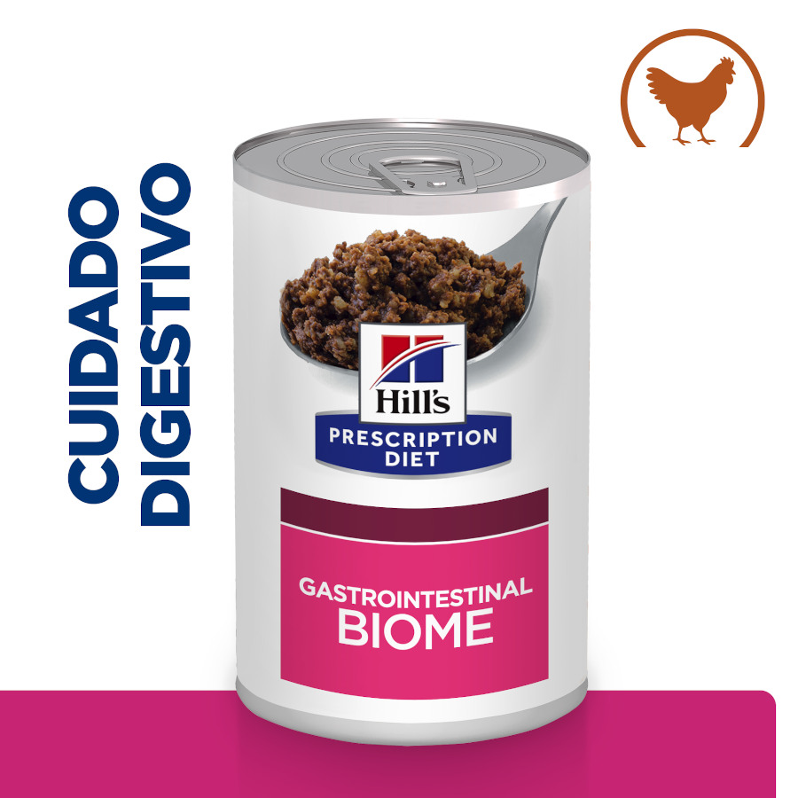 24 latas x 200 g Hill’s Prescription Diet Gastrointestinal Biome Pollo lata para perros ¡Pack ahorro!