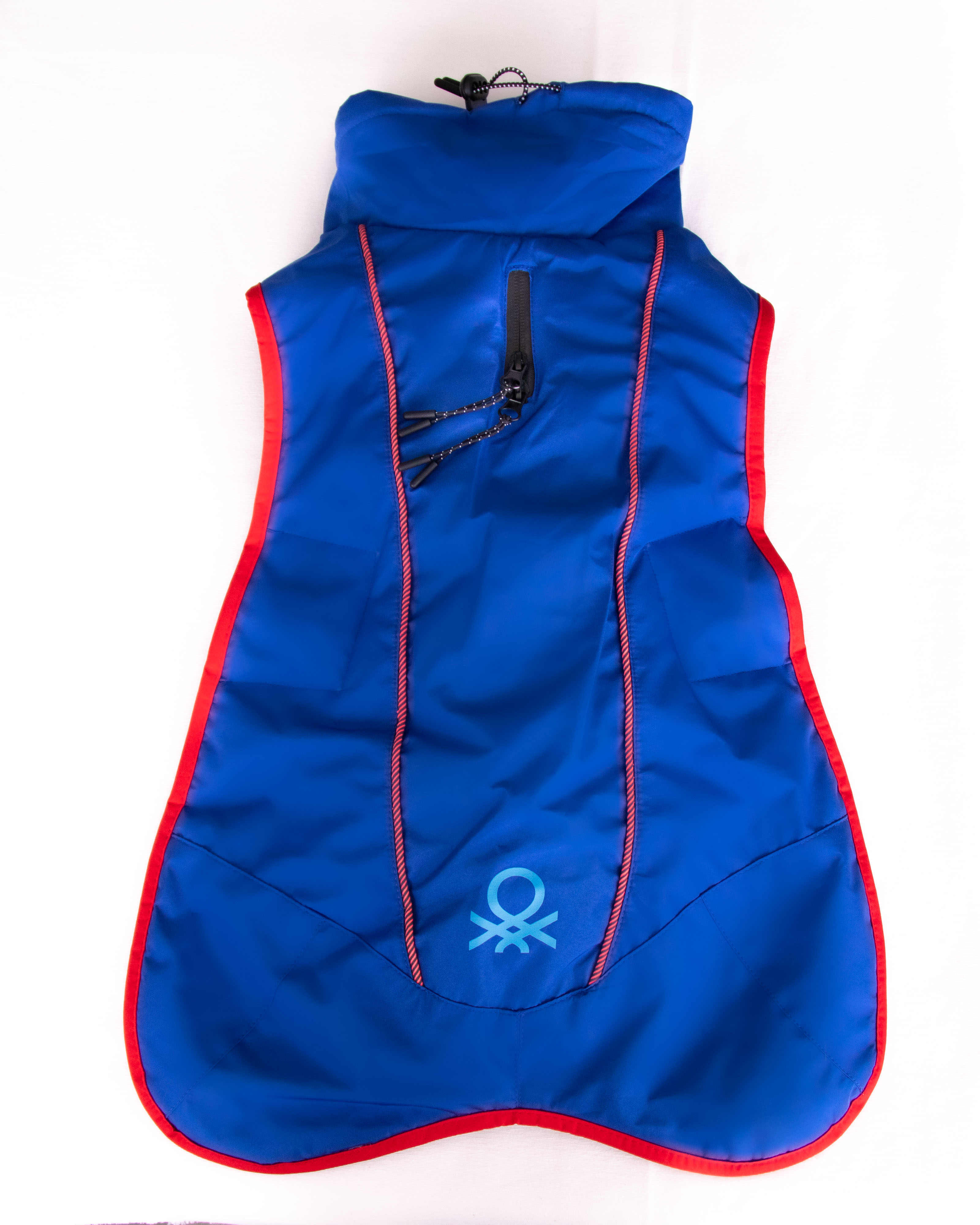 Benetton Abrigo Azul Talla 39cm