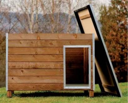 TK-Pet Nevada Caseta De Madera Para Perros S 2 TK-Pet Nevada Caseta De Madera Para Perros S -Tienda barata Tiendanimal technical pet caseta madera perro nevada techo